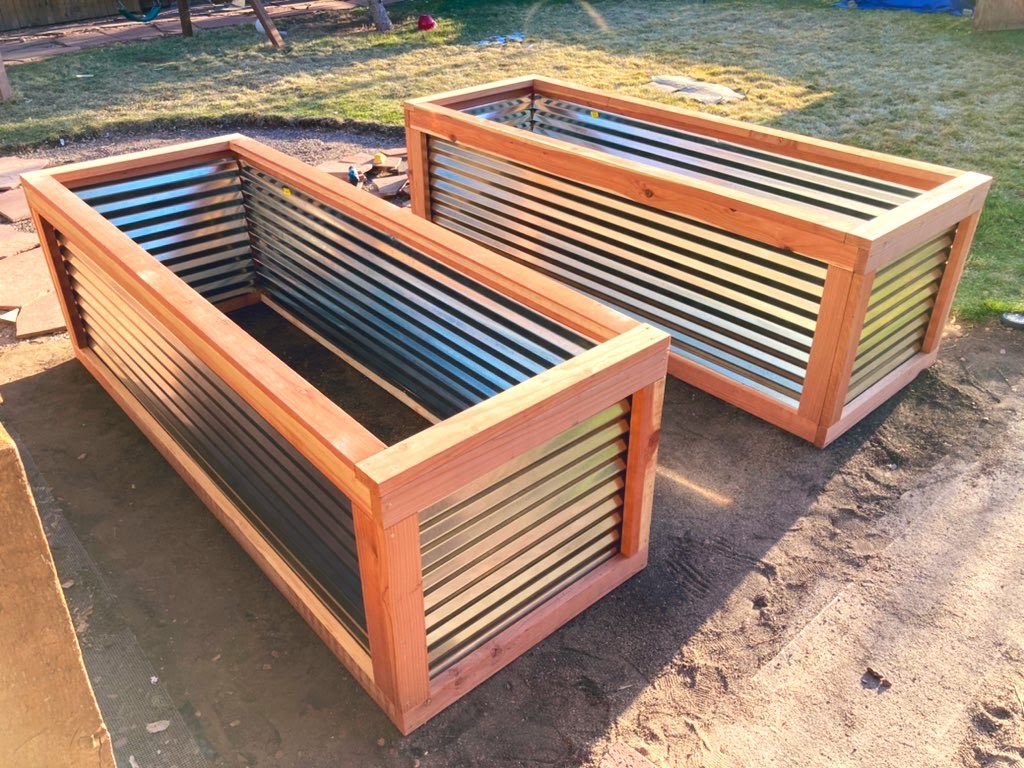 wooden garden boxes